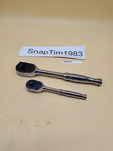 Juego de trinquete de cabeza fija cromada de 2 piezas Snap-on Tools de 2 piezas F80 T72 - Imagen 1 de 5