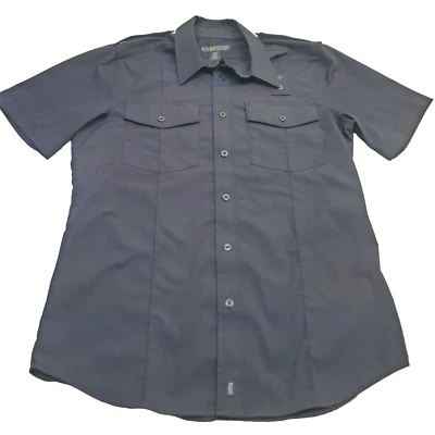 Camisa 5.11 Tactical Negra Stryke PDU Sarga Rápida Manga Corta Para Hombre Talla Mediana Foto 1 de 4