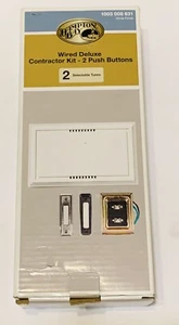 New Hampton Bay Wired Door Chime Deluxe Contractor Kit (New Open Box) - Imagen 1 de 9