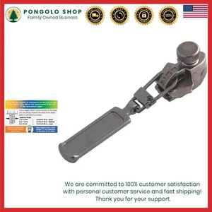Universal Zipper Slider - Black Nickel Medium Repair Solution for Apparel & Bags - Picture 1 of 3