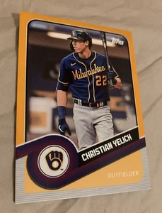 Christian Yelich 23/25 naranja paralelo 2020 colección Topps Brooklyn #35 - Imagen 1 de 2