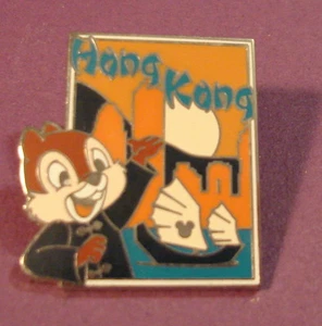 Disney Pin Hidden Mickey Disney Postcard Series DALE Hong Kong - Retired - Bild 1 von 2