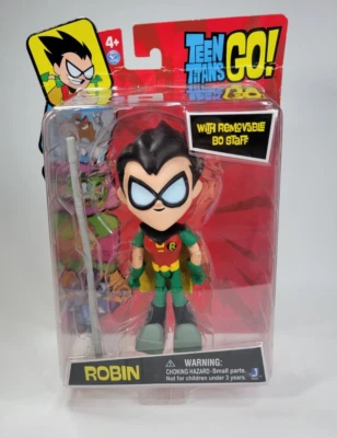 "Figura de acción Teen Titans Go - Robin 5"" - DC Comics - Bastón Bo extraíble - Nuevo" Foto 1 de 4