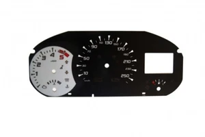 Renault Megane 3 - replacement MPH to km/h (grey) BLACK Dial Conversion Kit MPH - Bild 1 von 1