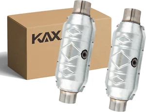 Catalytic Converter 2.5" Inlet/Outlet Universal Catalytic Converter High Flow St - Picture 1 of 12