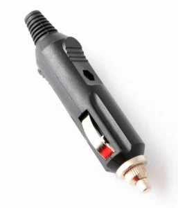 New 12V Power Male Car Cigarette Lighter Socket Plug Connector With LED - Black - Picture 1 of 3