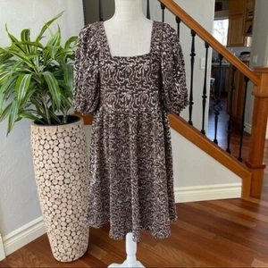 Vestido Moon River para mujer talla M marrón y plateado lentejuelas babydoll vestido de cóctel nuevo con etiquetas - Imagen 1 de 5