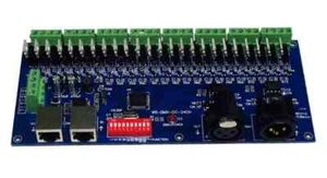 DMX-CC-24CH 24 CH DMX512 LED Decoder Dimmer Controller Drive RGB LED Strips - Picture 1 of 1