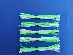 5 Blanco/Lima 5-9267 Falda de silicona Material Repuesto Pestañas Cebo Spinner Plantilla - Imagen 1 de 1