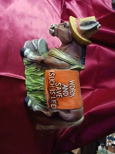 Vintage  Enesco 1970s saving bank. "Work and save,such is life" - Picture 1 of 5