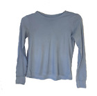 American Outfitters Eagle XS Tee-Shirt Women’s Long Sleeve Tunic Blue Crew Neck