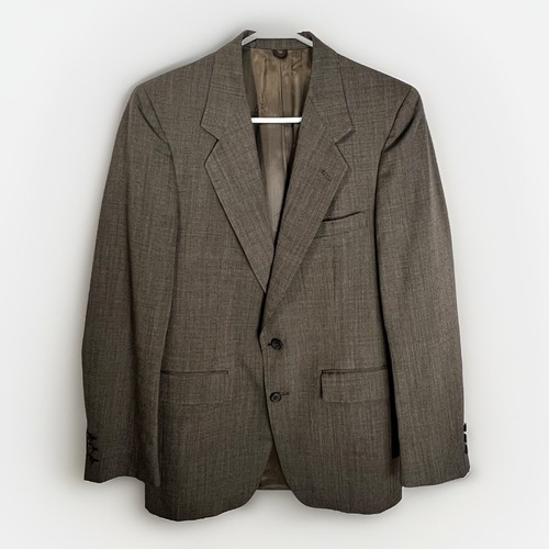 Givenchy Cappotto Sportivo Uomo Vintage Marrone 2 Bottoni Taglia 40r Single Vent