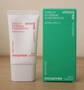 Innisfree Tone Up No Sebum Sunscreen EX SPF 50+ PA++++ / 60ml, Sealed - Picture 1 of 11