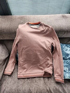 Ted Baker Mens Sweatshirt Small Mauve Pullover Cotton - Picture 1 of 2