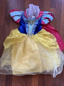 Disney Store Snow White Toddler Dress w/ Attached Cape Girl's Size 3 - Picture 1 of 3