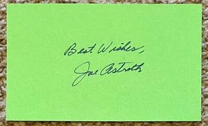 Joe Astroth signed green card - A's debut 1945 - Picture 1 of 1