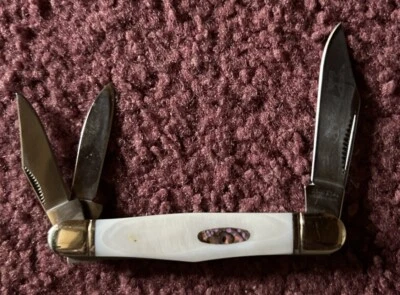 Rough Rider  Pearl Shell Pocket Folding  Knife 3 Blades - Image 1 of 4