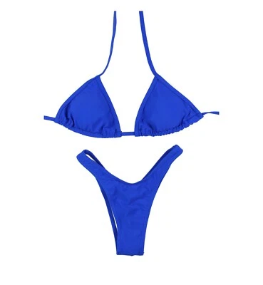 Nuevo, nunca usado bienestar práctica bikini/traje de postura/bikini de competencia - azul Foto 1 de 3