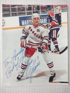 Adam Graves New York Rangers Autographed 8" x 10" Photo Signed
