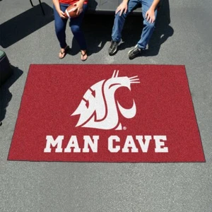 NCAA - Washington State Man Cave UltiMat 5'x8' Rug - Picture 1 of 5