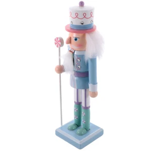 1PC Wooden Nutcracker Christmas Decoration Figure Collectible Ornament - Picture 1 of 12