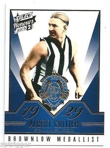 2015 Select Honours 2 Brownlow Gallery (BG55) Albert COLLIER Collingwood - Picture 1 of 1