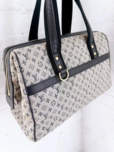 Louis Vuitton Josephine gray/blue monogram tote bag - Picture 1 of 11