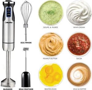 Ultra-Stick 500 Watt 9-Speed Immersion Multi-Purpose Hand Blender Heavy Duty Cop - Picture 1 of 1