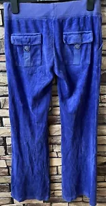 Juicy Couture Track Pants XS tasche a scatto vintage velluto svasato Y2k - vedi descrizione - Foto 1 di 9