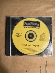 Printmaster Greeting Cards Edition - CD ROM Windows 95 et Windows 3.1 - Photo 1/1