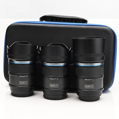 Sirui 狙击手 23 毫米、33 毫米、56 毫米 f1.2 自动对焦镜头套装索尼 E 卡口 #494 — 第 1/4 张图片