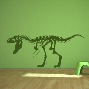 T-Rex Dinosaur Skeleton Wall Sticker - Picture 1 of 3