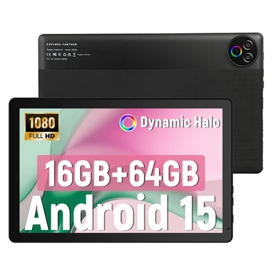 Tablet 10.1 inch 16GB ROM 64GB RAM WIFI  Android 15 Unlock Bluetooth Touchscreen - Image 1 of 4