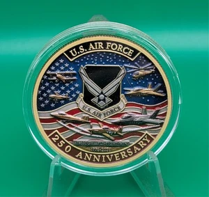 250th Anniversary US Air Force Challenge Coin Medal Beautiful Collectable Gift - Picture 1 of 4