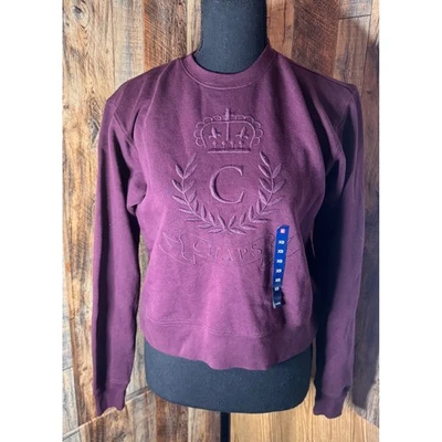 Sudadera Pullover Chaps Para Mujer XS Bordada Corona Logo Cuello Redondo Foto 1 de 4