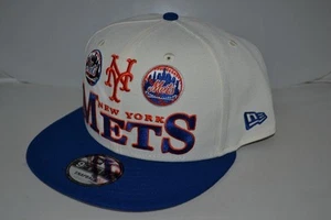 NEW ERA 9FIFTY ARCHIVE NEW YORK METS BLUE WHITE SNAPBACK MLB CAP HAT BRAND NEW - Picture 1 of 4