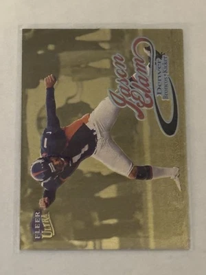1999 Fleer Ultra - Jason Elam #176 Gold Medallion Edition - Image 1 of 2