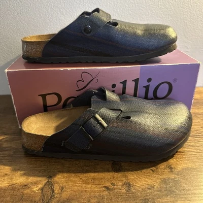 Papillio Birkenstock Boston azul marino domingo para mujer talla 8 39 Foto 1 de 4