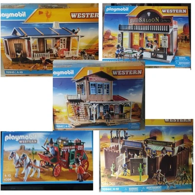 Playmobil Western Set Fort Farm Kutsche Saloon Drugstore Konvolut - Bild 1 von 4