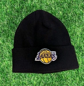 Los Angeles Lakers Black Beanie Knit Skull Cap Old School Style Beanie NBA - Bild 1 von 3