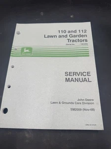 Manuale di servizio trattorino prato e giardino John Deere 110 112. SM2059 - Foto 1 di 4