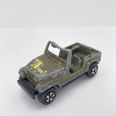 Vintage 80s The A Team Jeep Diecast Toy Car Army Green 4x4 Universal Matchbox - Image 1 of 4