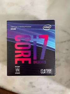 Intel Core i7 8700K i7-8700K 4.70 GHz Hexa-Core (BX80684I78700K) Processor box - Picture 1 of 2