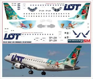 Embraer 170 LOT Disney 1/144 PAS-DECALS 170-02 - Picture 1 of 1