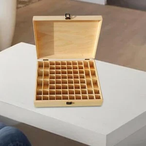 Aufbewahrungsbox für ätherische Öle mit 68 Fächern, langlebiges Holz, für - Bild 1 von 11
