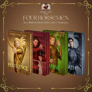Pestilence,War,Famine & Death SIGNED Laura Thalassa FOUR HORSEMEN Books for Days - Picture 1 of 22
