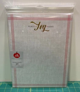 Gartner Studios - Peace, Joy, Love Christmas Stationary - 40 Sheets - NEW - Picture 1 of 2