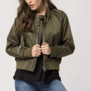 Free People Green Midnight Cropped Bomber Jacket Size XS - Picture 1 of 12
