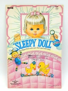 VINTAGE SAALFIELD #1280 SLEEPY DOLL, HORSMAN DOLLS INC. A PAPER DOLL BOOK 1971 - Picture 1 of 12