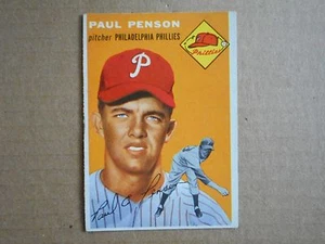 1954 TOPPS #236 PAUL PENSON BASEBALL CARD (VG) - Picture 1 of 2